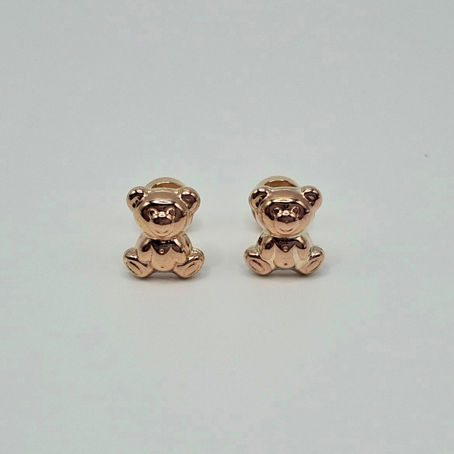 Aros abridores para bebé y niña de oro laminado de 20k modelo oso