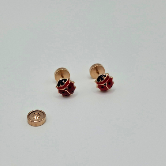 Aros abridores para bebé  y niña de oro laminado 20k modelo chinitas
